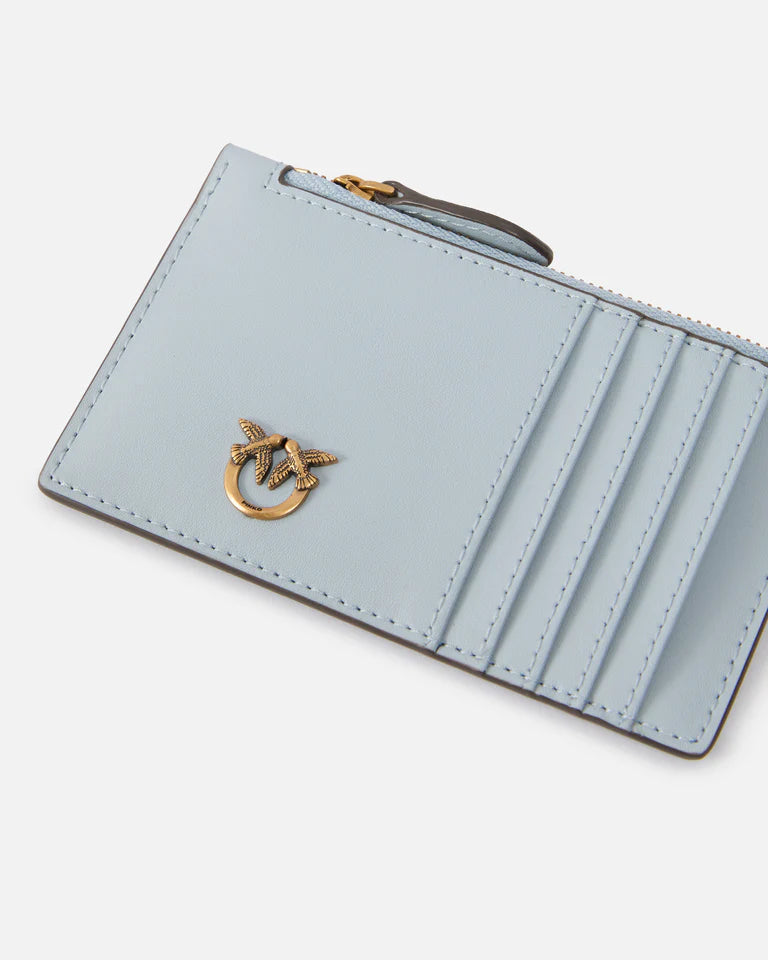 PINKO  AIRONE CARDHOLDER VITELLO SETA SS26