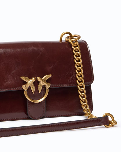 PINKO Borsa a mano e tracolla LOVE ONE MN LGHT IMIT.FUR H. V