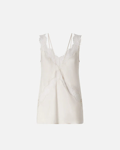 Pinko LYDIA TOP TWILL MIT SPITZE SS26