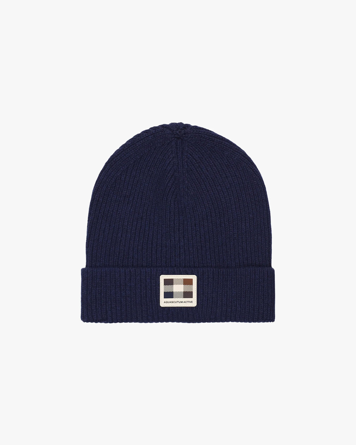 AQUASCUTUM CAPPELLO RUBBER PATCH BEANIE AW_ICON_CP007