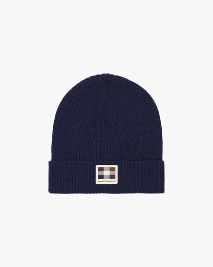 AQUASCUTUM CAPPELLO RUBBER PATCH BEANIE AW_ICON_CP007