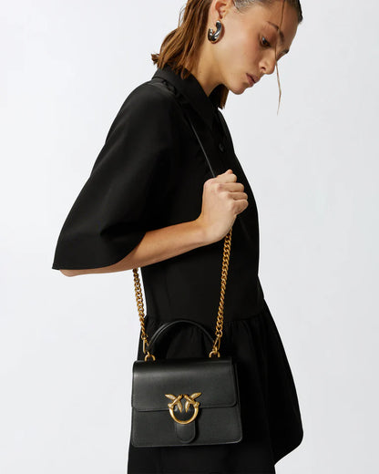 PINKO LOVE ONE TOP HANDLE MINI LIGHT SS26