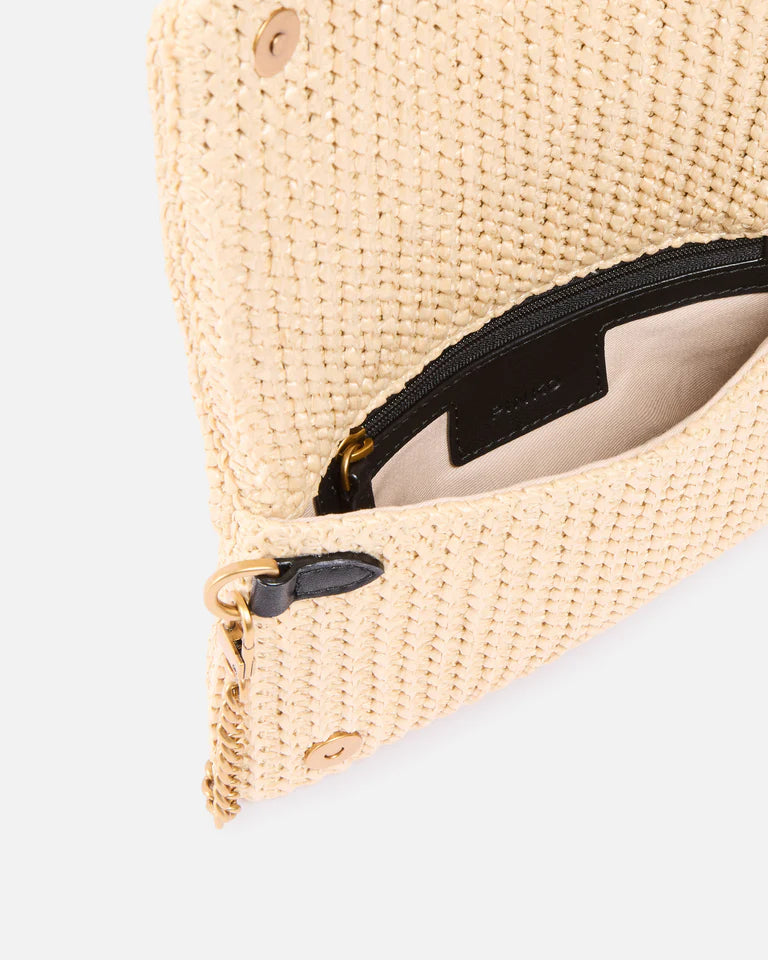PINKO  CLICK SOFT HORIZONTAL MINI RAFIA