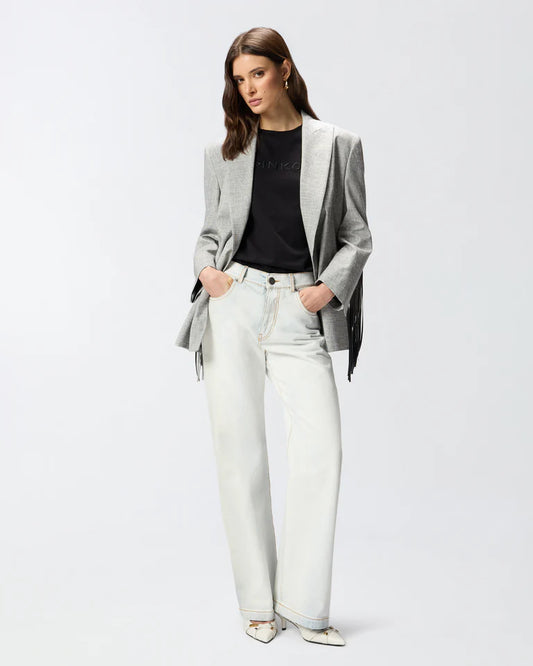 PINKO  START T-SHIRT JERSEY PATCH RICAMO FW25