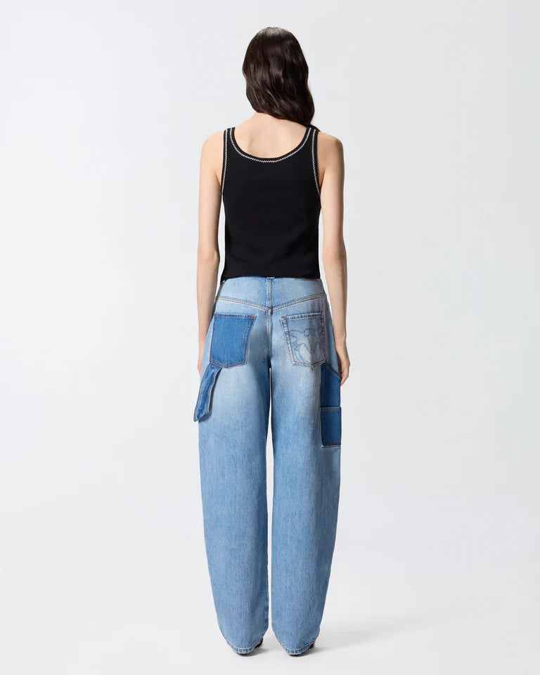 Pinko  BITETTO CANOTTA COSTINA LOGO  SS26