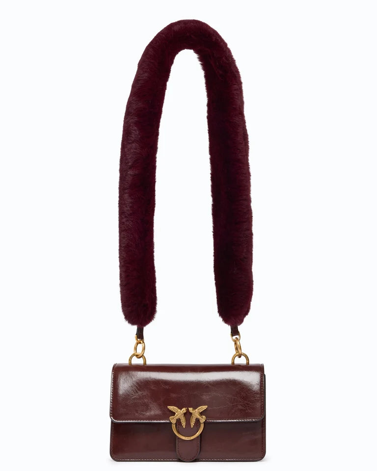 PINKO Borsa a mano e tracolla LOVE ONE MN LGHT IMIT.FUR H. V