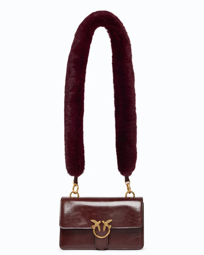 PINKO Borsa a mano e tracolla LOVE ONE MN LGHT IMIT.FUR H. V