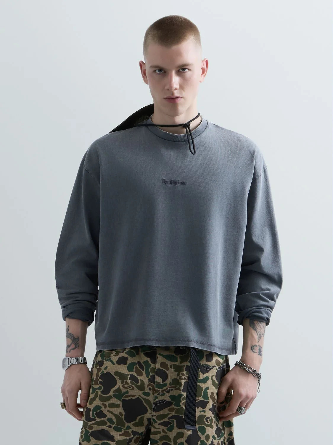 REPLAY INC. T-shirt manica lunga KU6042.000.D23846N