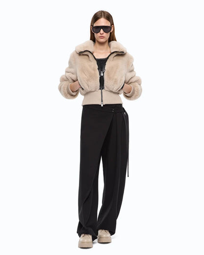 PINKO Simil Pelliccia BAGELS
