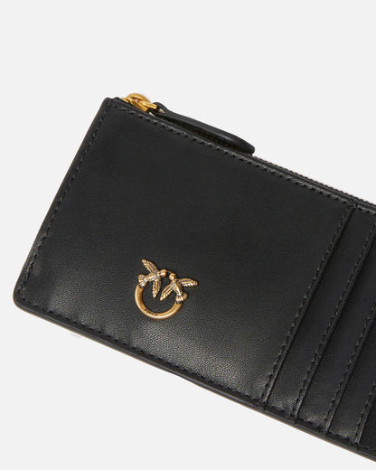 PINKO  AIRONE CARDHOLDER VITELLO SETA SS26