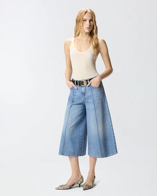 Pinko  BURKINA BERMUDA CLOUDY BLUE DENIM SS26