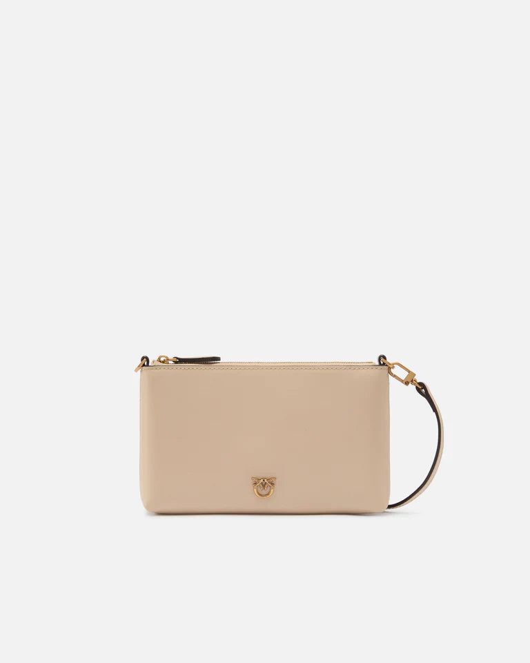 PINKO  FLAT HORIZONTAL MINI VITELLO SETA SS26
