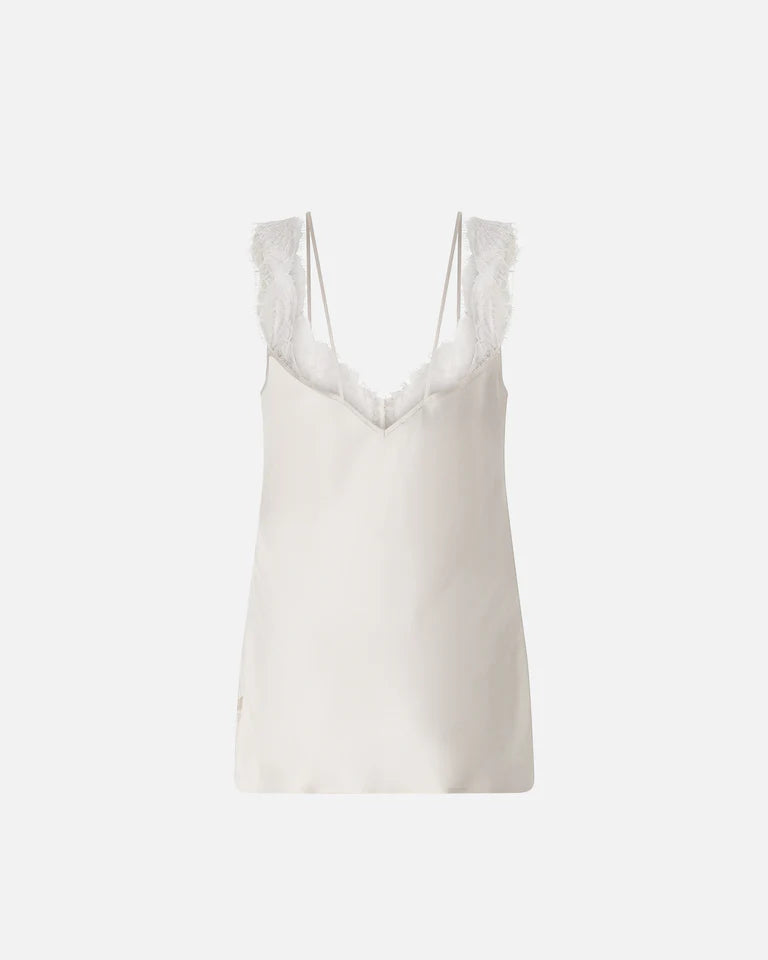 Pinko LYDIA TOP TWILL MIT SPITZE SS26