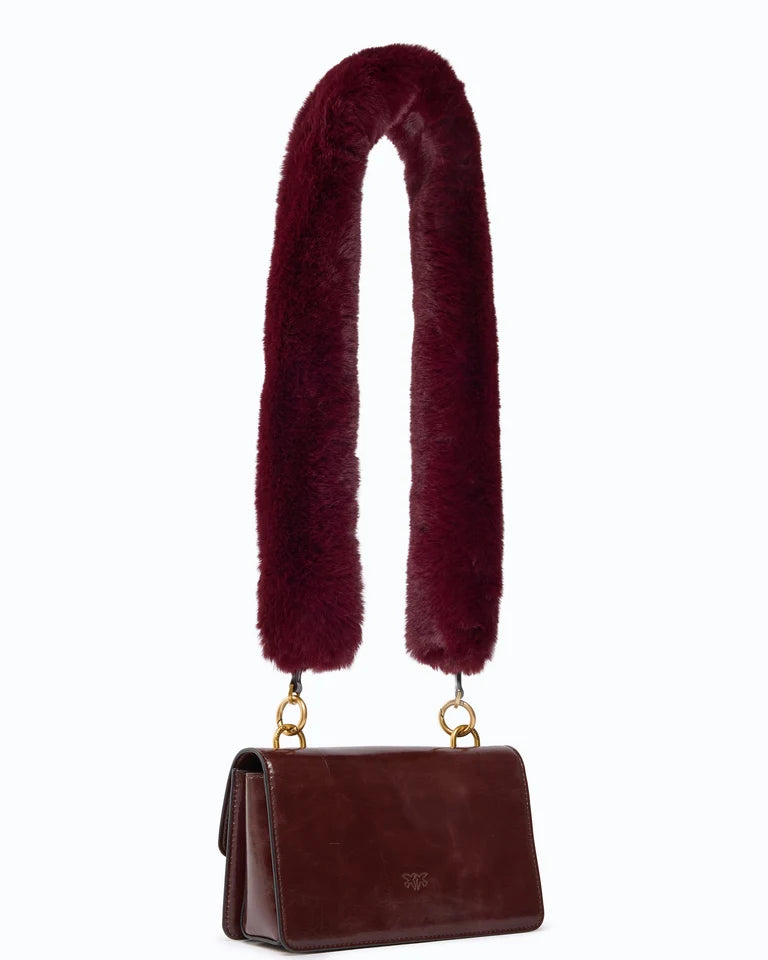 PINKO Borsa a mano e tracolla LOVE ONE MN LGHT IMIT.FUR H. V