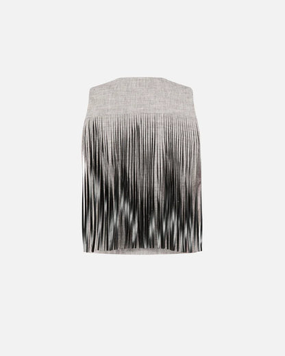 Pinko  BORETTO GILET FIAMMATO LINO COTONE SS26