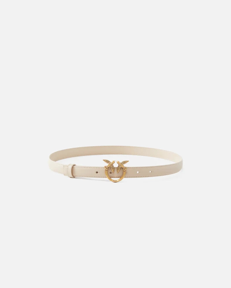 PINKO  LOVE BERRY H2 BELT VITELLO SETA 25