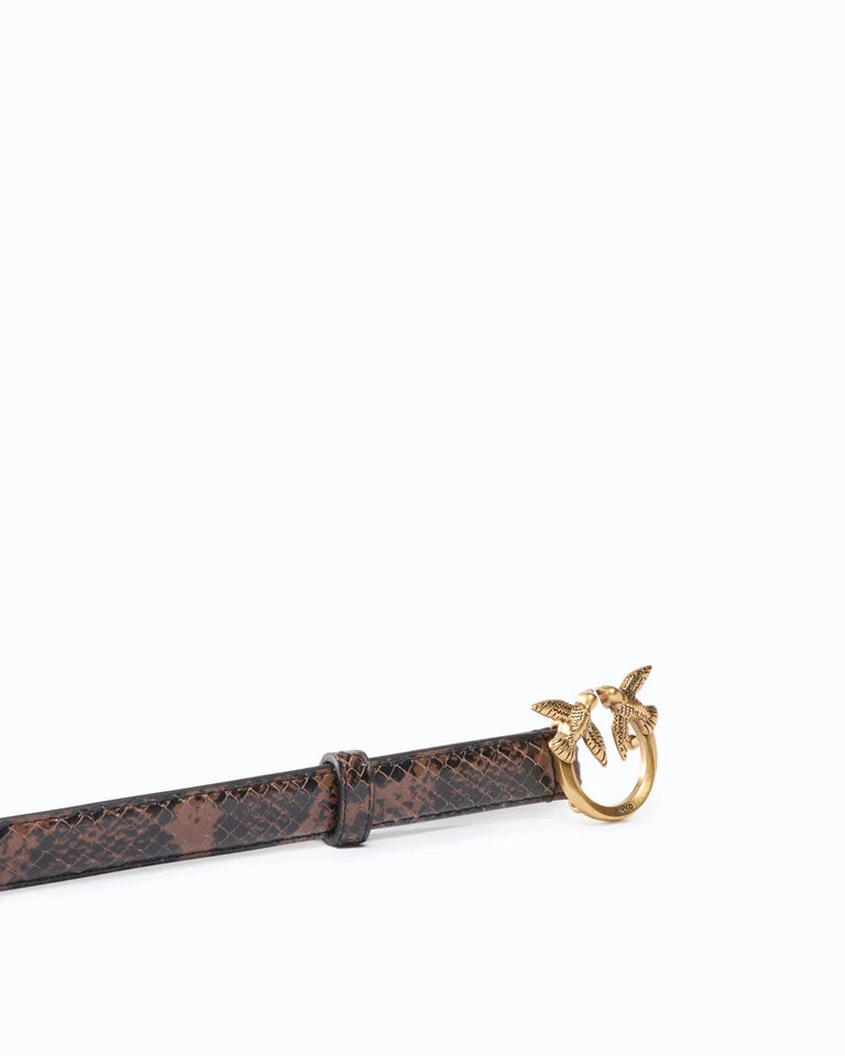 PINKO Cintura LOVE BERRY H2 BELT.LOW PYTHON