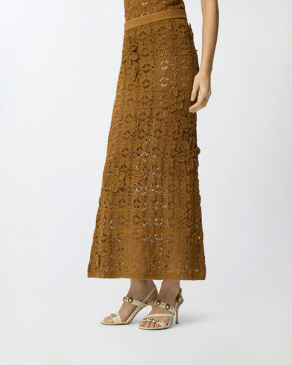 PINKO  ANTHEMIS GONNA CROCHET SEWON  SS26