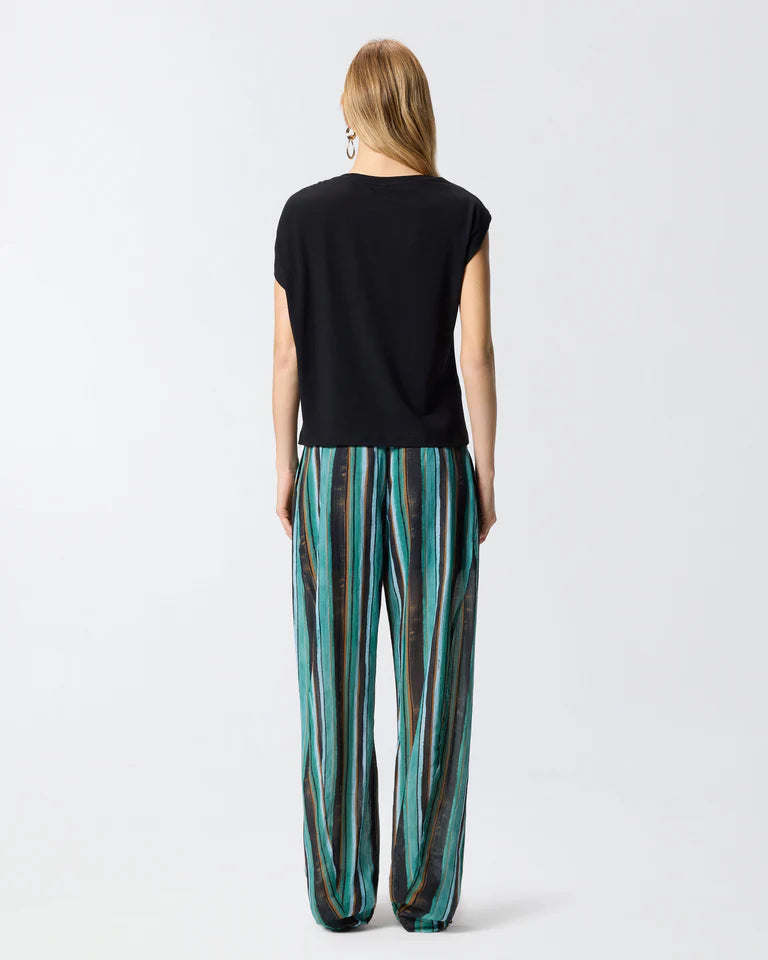 Pinko MELODY T-SHIRT AUS STRETCH-BAUMWOLLE SS26