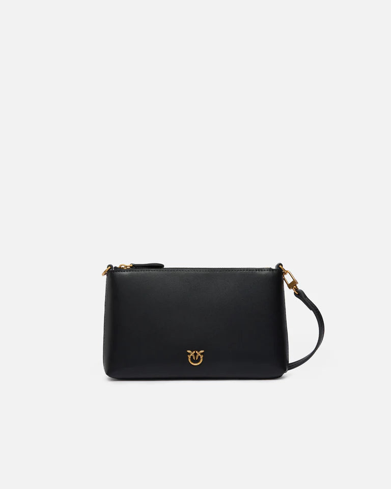 PINKO  FLAT HORIZONTAL MINI VITELLO SETA SS26