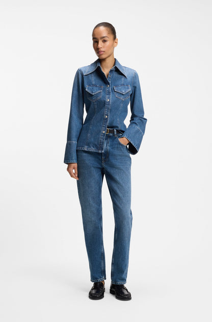 BOSS Camicia in denim C_SLIM SHIRT 10280117 01