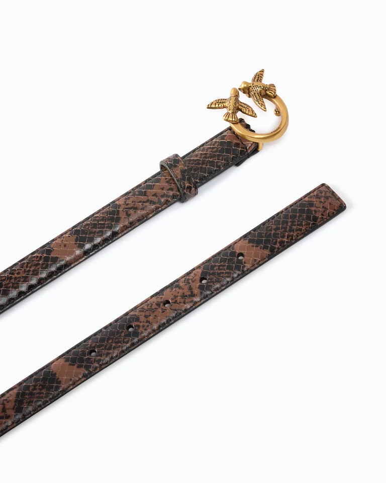 PINKO Cintura LOVE BERRY H2 BELT.LOW PYTHON