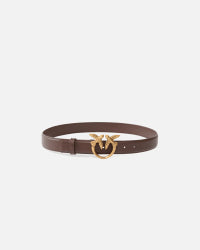 PINKO  LOVE BERRY H3 BELT.LOW VITELLO FW25