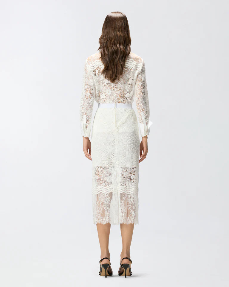 Pinko  HARMONIE GONNA PIZZO REBRODE SS26