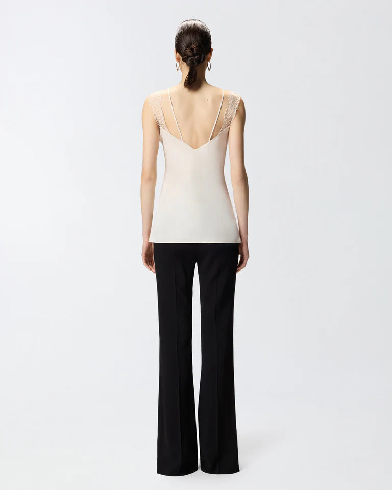 Pinko LYDIA TOP TWILL MIT SPITZE SS26