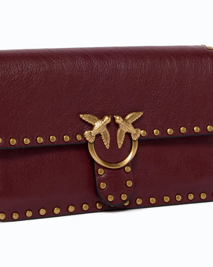 PINKO Borsa mini LOVE ONE SLOUCHY MN. STUDS SMA