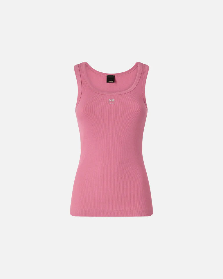 PINKO  CALCOLATORE CANOTTIERA COSTINA SS26