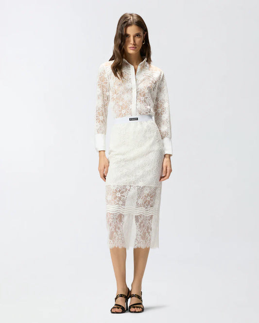 Pinko  HARMONIE GONNA PIZZO REBRODE SS26
