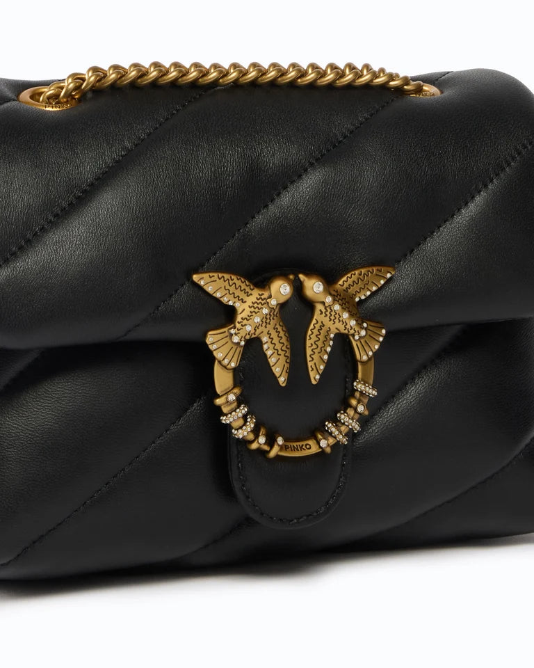 PINKO Borsa a mano e tracolla PUFF MINI NEW BUCKLE SHEEP NAP