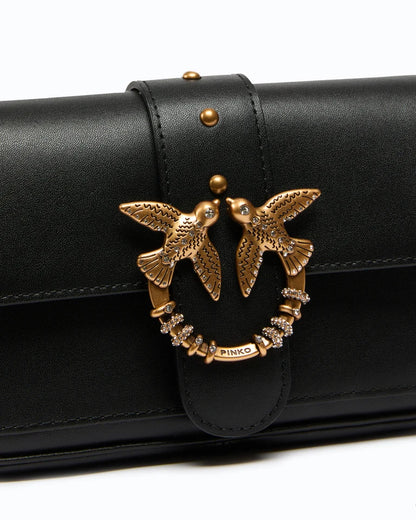 PINKO POCHETTE LOVE POCKET NEW BUCKLE VITELLO