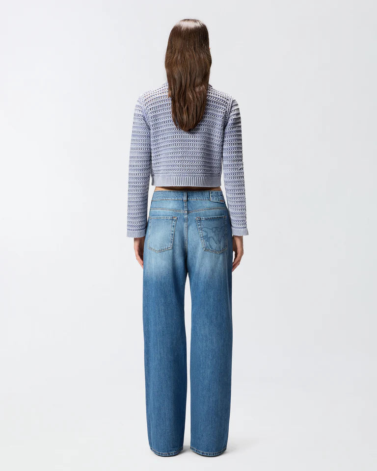 Pinko WANDA WIDE LEG MEDIUM WAVE DENIM SS26