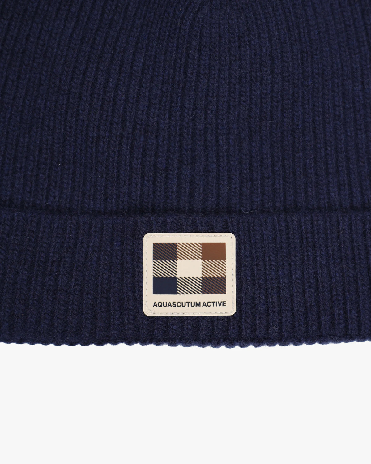 AQUASCUTUM CAPPELLO RUBBER PATCH BEANIE AW_ICON_CP007