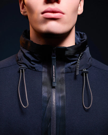 AQUASCUTUM MAGLIA COTTON KNIT 1/4 ZIP SWEATER AA_A006_WO002