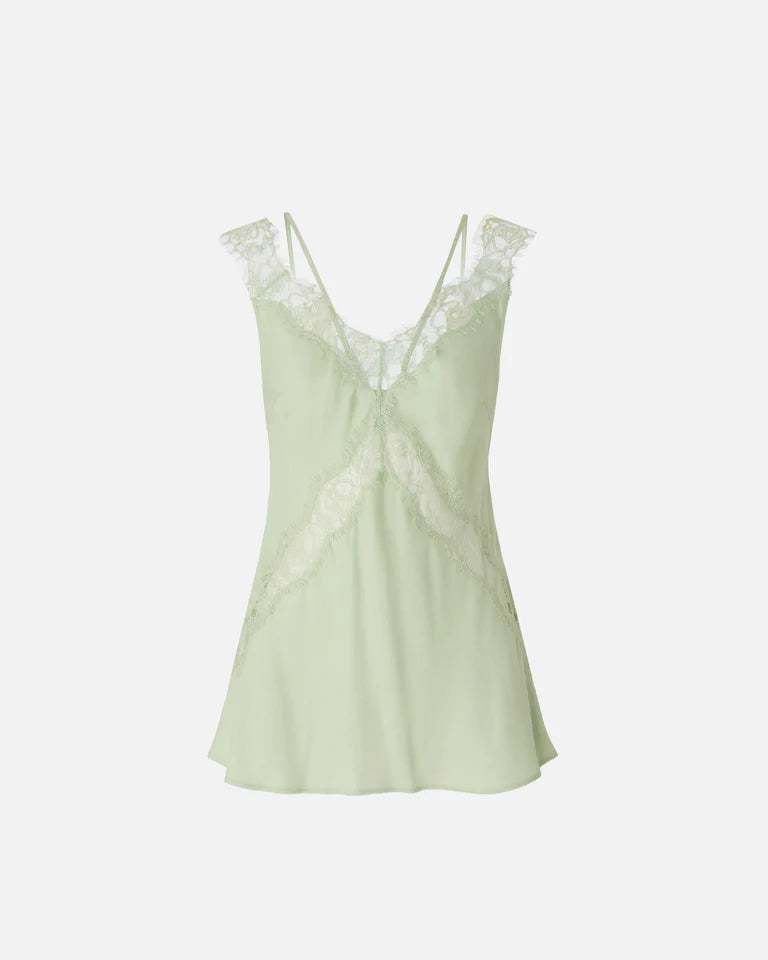 Pinko LYDIA TOP TWILL MIT SPITZE SS26