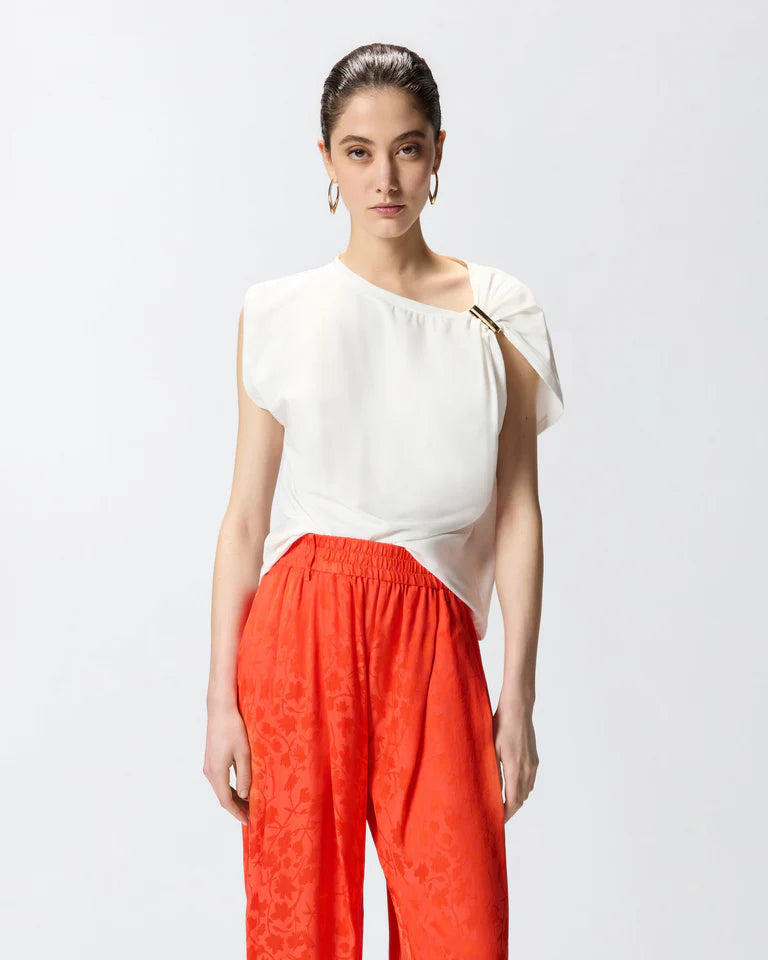 Pinko MELODY T-SHIRT AUS STRETCH-BAUMWOLLE SS26