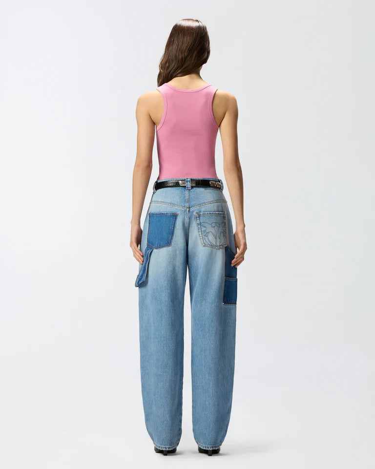 PINKO  CALCOLATORE CANOTTIERA COSTINA SS26