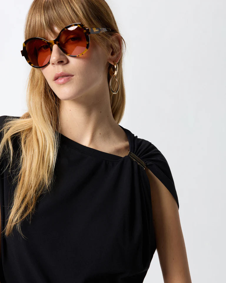 Pinko MELODY T-SHIRT AUS STRETCH-BAUMWOLLE SS26