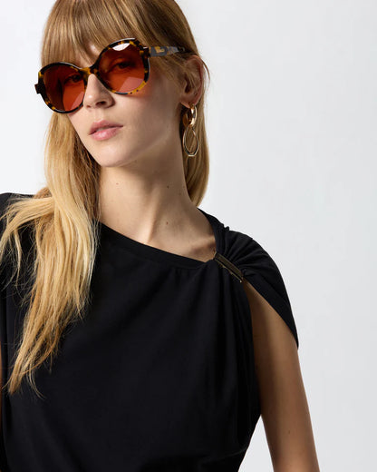 Pinko MELODY T-SHIRT AUS STRETCH-BAUMWOLLE SS26