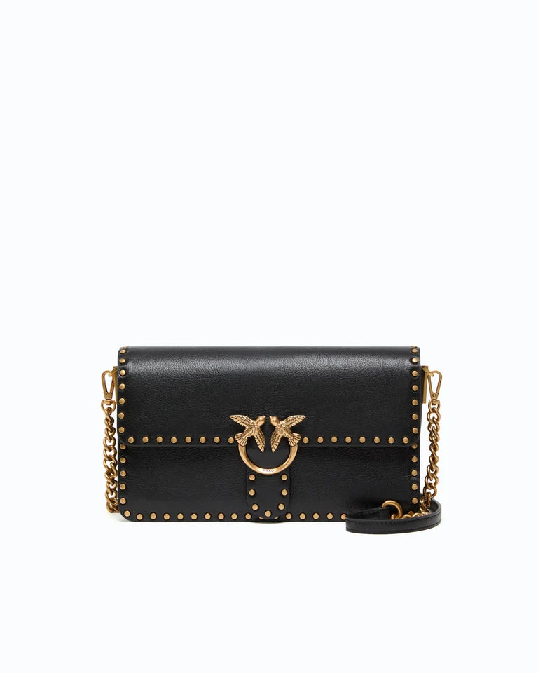 PINKO Borsa a mano e tracolla LOVE ONE SLOUCHY CL STUDS SMAL