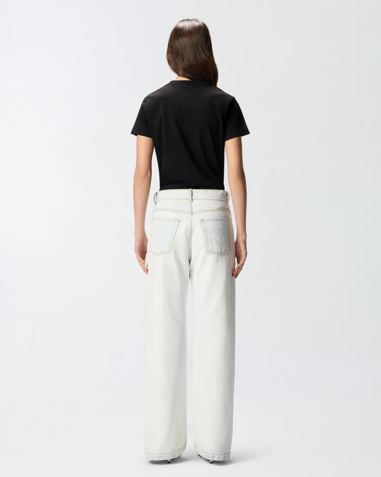 PINKO  START T-SHIRT JERSEY PATCH RICAMO FW25