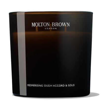 MOLTON BROWN candela 3 stoppini MESMERING OUDH ACCORD & GOLD candela 3 stoppini